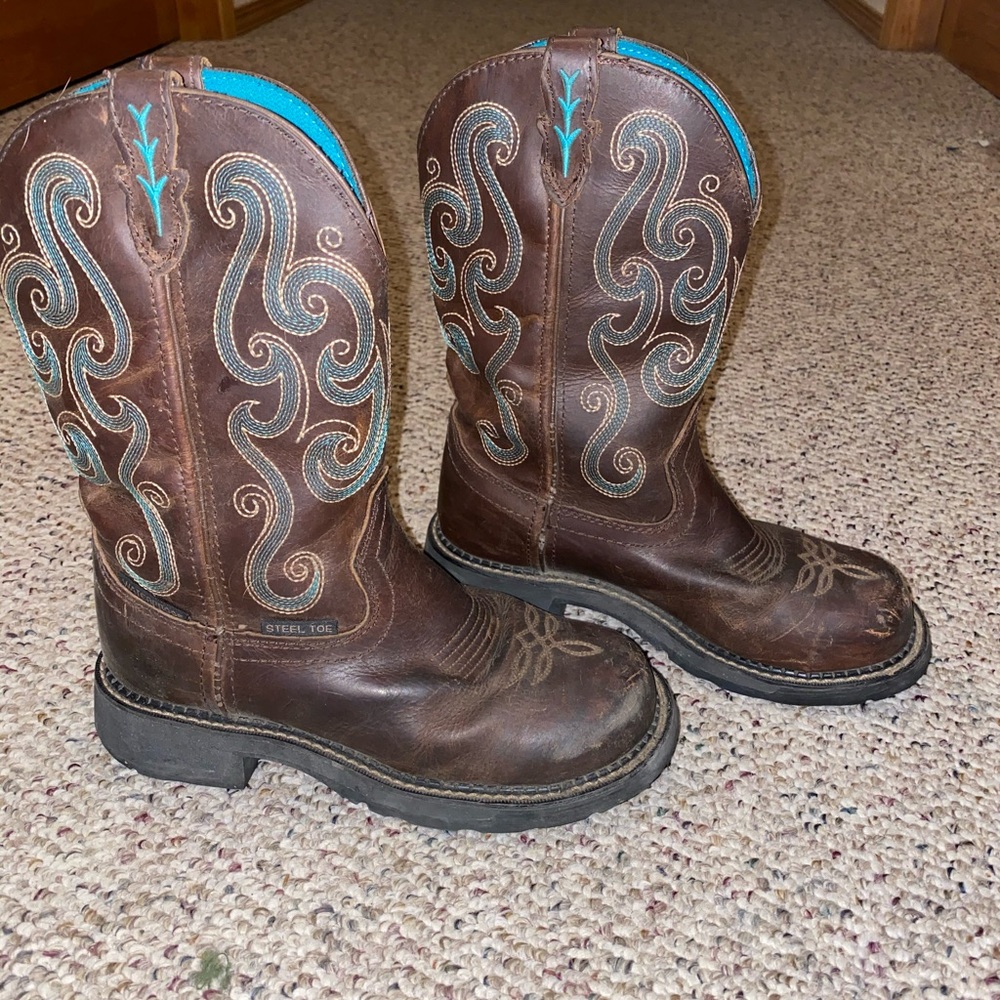 Justin steel toe boots
